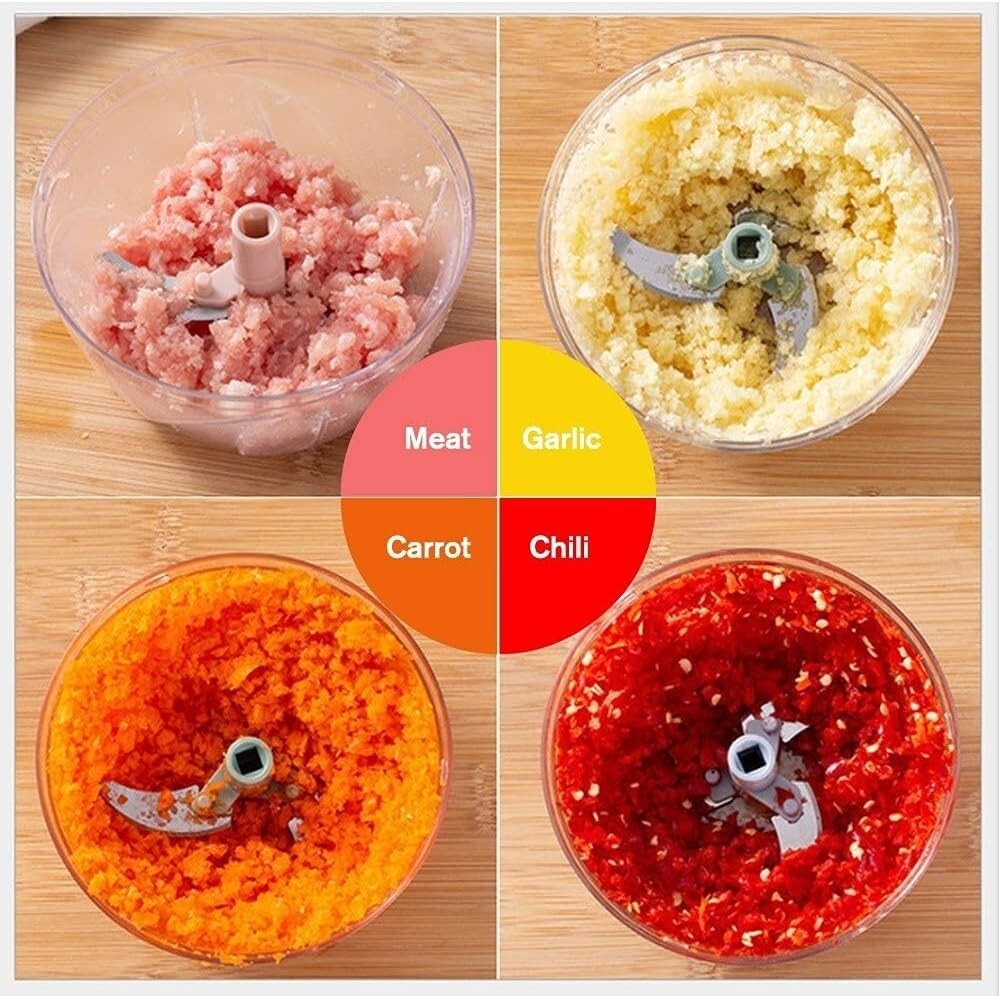 Manual Meat Mincer & Garlic Chopper – Multi-Function Kitchen Grinder