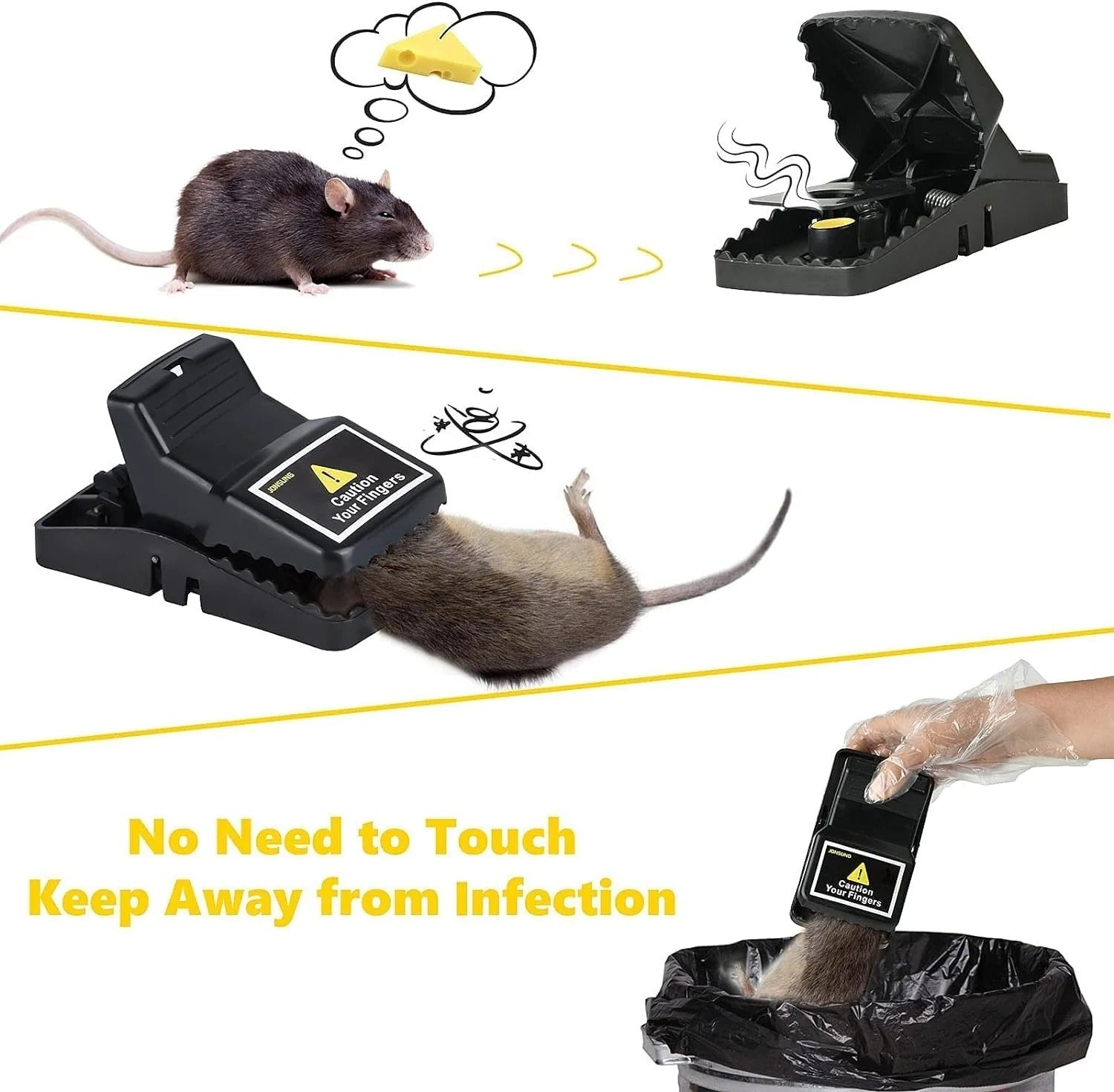 Reusable Heavy Duty Mouse Trap – Fast & Effective Rodent Control