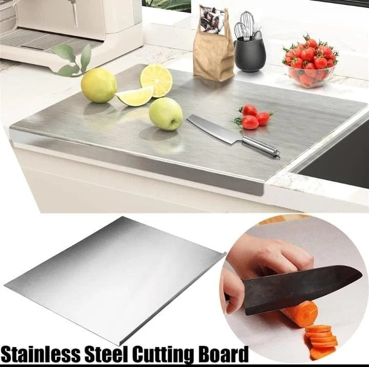 Food-Grade Stainless Steel Cutting Board – Large Size