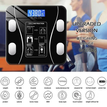 Smart Digital Body Fat Scale | Bluetooth BMI & Body Composition Analyzer